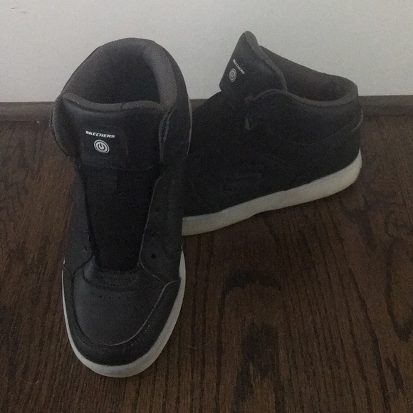 Stylish black high tops great for anything! - Picture 1 of 4